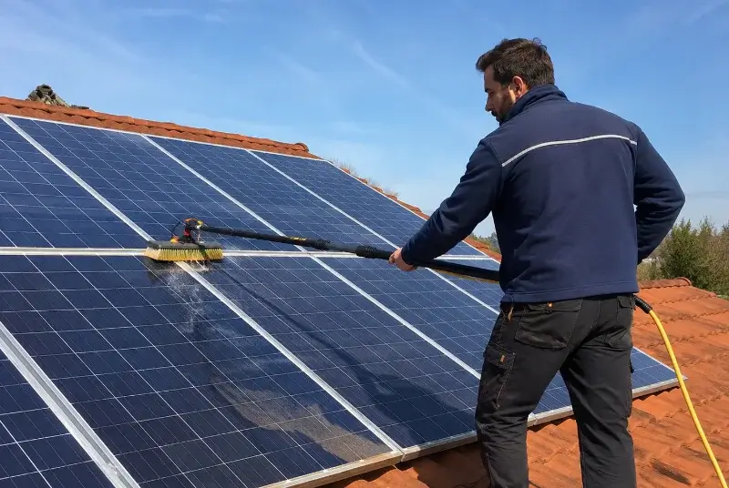 Nettoyage et entretien de panneaux solaires au Loroux-Bottereau